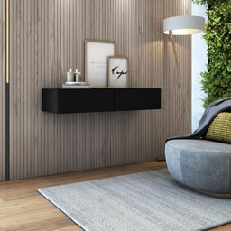 Aparador Buffet Suspenso Parede Pequeno Corredor Sala 90cm  - 1