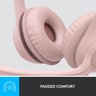 Headset H390 Usb Logitech Rosa - 7