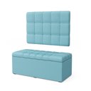 Ver imagem 2 de Kit Painel Rana 100 e Calçadeira Alpha Couro Aradecor