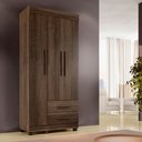 Ver imagem 2 de Guarda Roupa Copacabana New 3 Portas 2 Gavetas Benetil:imbuia