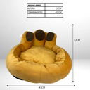 Ver imagem 5 de Cama de Pelúcia para Pets Desenho Pata 12x43cm Laranja
