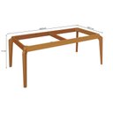 Ver imagem 3 de Base de Madeira Maciça para Mesa de Jantar Petra