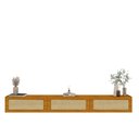 Ver imagem 3 de Rack Suspenso Aparador Nicho Sala Native 217 Naturale - Gelius
