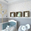 Ver imagem 1 de Conjunto 3 Nichos para Quarto Infantil Bege/Carvalho Mel