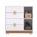 Ver imagem 2 de Cômoda Sapateira 1 Porta 4 Gavetas Ilha Bela Branco/camarim Flex - Mabe Magazine