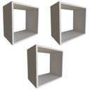 Ver imagem 3 de Conjunto 3 Nichos para Quarto Infantil Branco