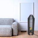 Ver imagem 2 de Luminária de Chão MDF PENEDO:Preto/Kit com 3 - 90x20cm, 75x20cm e 60x20cm