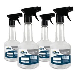 Conj 4 Borrifador Pulverizador Pet Transparente 500 ml Nobre 654 - 2
