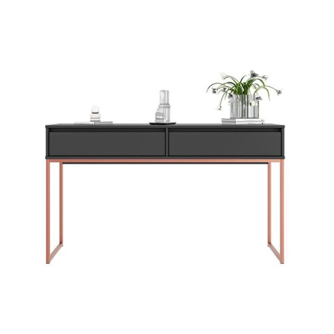 Aparador Buffet Iron Industrial Corredor Preto Cobre