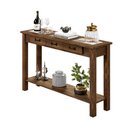 Ver imagem 1 de Aparador Rústico para Sala de Estar 150cm W01 Tampo com Cerâmica Madeira Maciça Imbuia Clique Chique