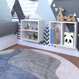 Conjunto 2 Nichos Prateleira para Quarto Infantil  - 2