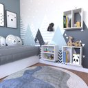 Ver imagem 7 de Conjunto 2 Nichos Prateleira para Quarto Infantil