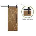 Ver imagem 4 de Porta de Correr Agatha Trilho Soft Pux. Barra Chata Preto 1.20 X 2.10 Lado Esquerdo – Hale