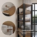 Ver imagem 6 de Guarda-roupa Closet Modulado Valencia 2 Gavetas 4 Prateleiras 70 Cm Madesa Rustic/preto