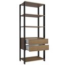 Ver imagem 4 de Guarda-roupa Closet Modulado Valencia 2 Gavetas 4 Prateleiras 70 Cm Madesa Rustic/preto