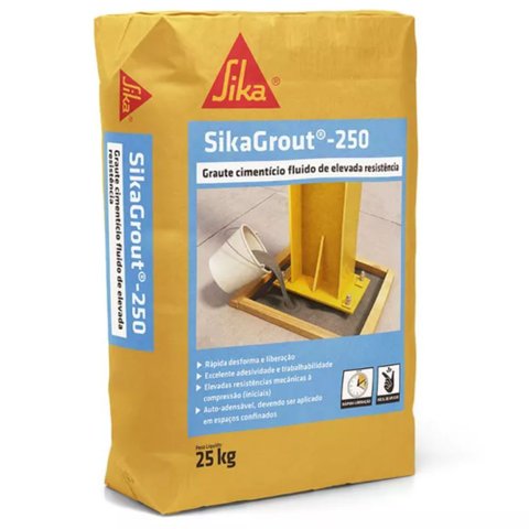 Graute Cimentício Sikagrout-250 Saco com 25 Kilos - 427963 - Sika