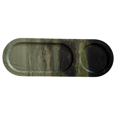 Petisqueira Bari Quartzito Verde Bamboo Polido