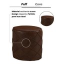 Ver imagem 2 de Puff Multiuso Redondo Cora Confortável Poltrona Móveis Sala