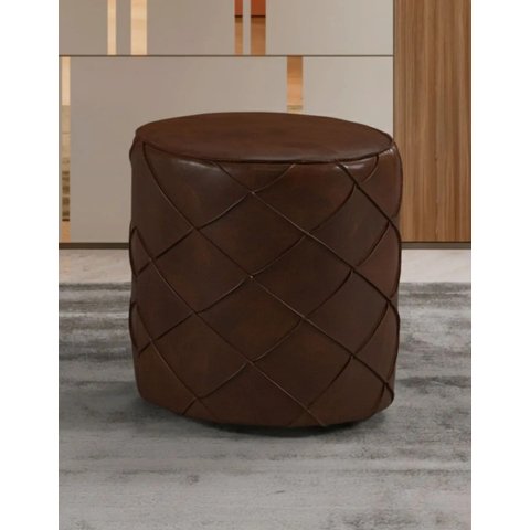 Puff Multiuso Redondo Cora Confortável Poltrona Móveis Sala