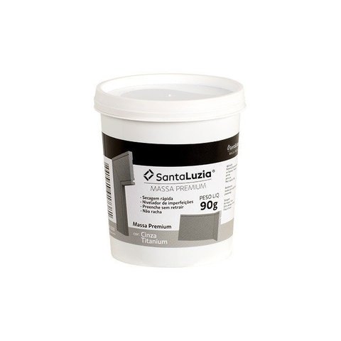 Massa Premium Cinza Titanium com 90g Santa Luzia