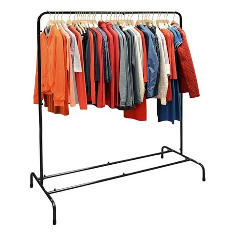 Arara de Alumínio para Pendurar Roupas Preto