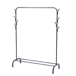 Arara de Aluminio para Pendurar Roupas com Suporte Laterais - 2