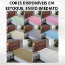 Ver imagem 5 de Lençol Solteiro Algodão 300 Fios com Elástico Forro de Cama Box:verde Bebe