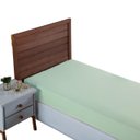 Ver imagem 1 de Lençol Solteiro Algodão 300 Fios com Elástico Forro de Cama Box:verde Bebe