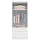 Ver imagem 7 de Quarto Infantil Phoenix Baby com Guarda-roupa Modulado e Cômoda Eloísa 4 Peças Branco