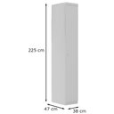 Ver imagem 5 de Quarto Infantil Phoenix Baby com Guarda-roupa Modulado e Cômoda Eloísa 4 Peças Branco