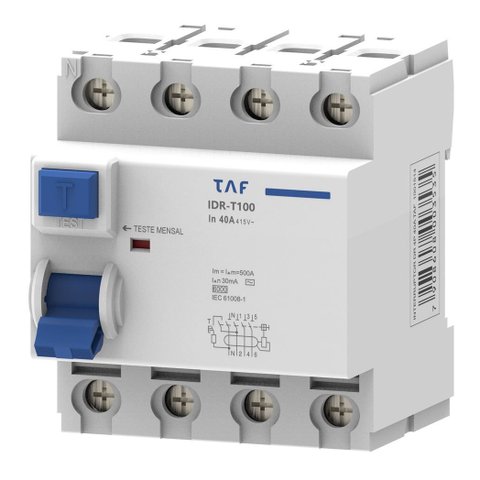 Dispositivo Dr Tetrapolar 40a 30ma Br Taf