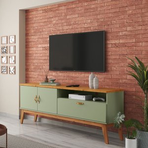 Rack Sirius 1.6 para Sala Tv 60 Polegadas - 3 Cores:alecrim/cinamomo