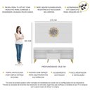 Ver imagem 3 de Rack com Painel e Suporte TV 65" Retrô Flórida Up Multimóveis MP1043 Branco/Natural