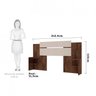 Cabeceira Extensível em MDF com 4 Prateleiras Mila Panan Móveis - 3