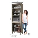 Ver imagem 2 de Torre Quente 71.5cm para 1 Forno 4 Portas Connect Henn - Duna/cristal