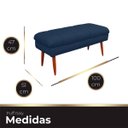 Ver imagem 6 de Puff Aparador Estofado Italy Decorativo Veludo Azul Marinho