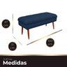 Puff Aparador Estofado Italy Decorativo Veludo Azul Marinho - 6