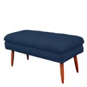 Ver imagem 3 de Puff Aparador Estofado Italy Decorativo Veludo Azul Marinho