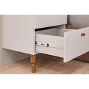 Ver imagem 4 de Cabeceira Cama Box Madeirado Casal/queen Genova Extensível C/ 4 Gavetas Branco - Panan