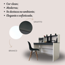 Escrivaninha Mesa Escritório com Painel France Home Office - 10