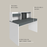 Escrivaninha Mesa Escritório com Painel France Home Office - 14