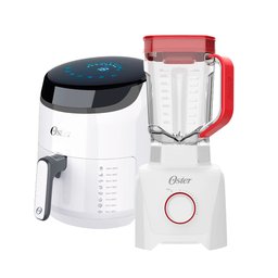 Kit White Fritadeira Digital e Liquidificador Oster - 220V - 1