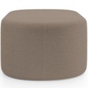 Ver imagem 6 de Kit 2 Puffs Decorativos Orgânico para Living Quarto 70cm Doha W01 Bouclê Bege - Lyam Decor