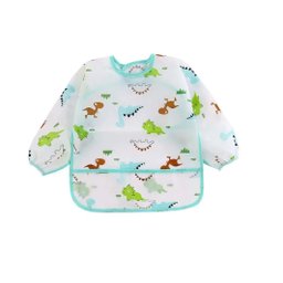 Unidade Babador Manga Longa Blw Baby Mundo Dino Bebê Cuidado - 6