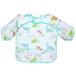 Unidade Babador Manga Longa Blw Baby Mundo Dino Bebê Cuidado - 4