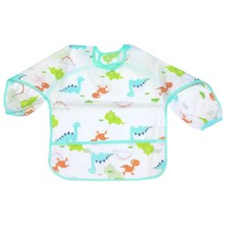 Unidade Babador Manga Longa Blw Baby Mundo Dino Bebê Cuidado - 5