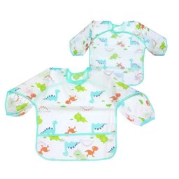 Unidade Babador Manga Longa Blw Baby Mundo Dino Bebê Cuidado - 3