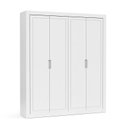Ver imagem 2 de Jogo de Quarto Infantil com Guarda Roupa 4 Portas e Berço com Capitonê Tutto New Branco Soft - Matic
