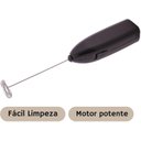 Ver imagem 2 de Mini Mixer Misturador Elétrico para Bebidas – Inox e Preto | Pilha