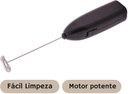 Ver imagem 2 de Mini Mixer Misturador Elétrico para Bebidas – Inox e Preto | Pilha